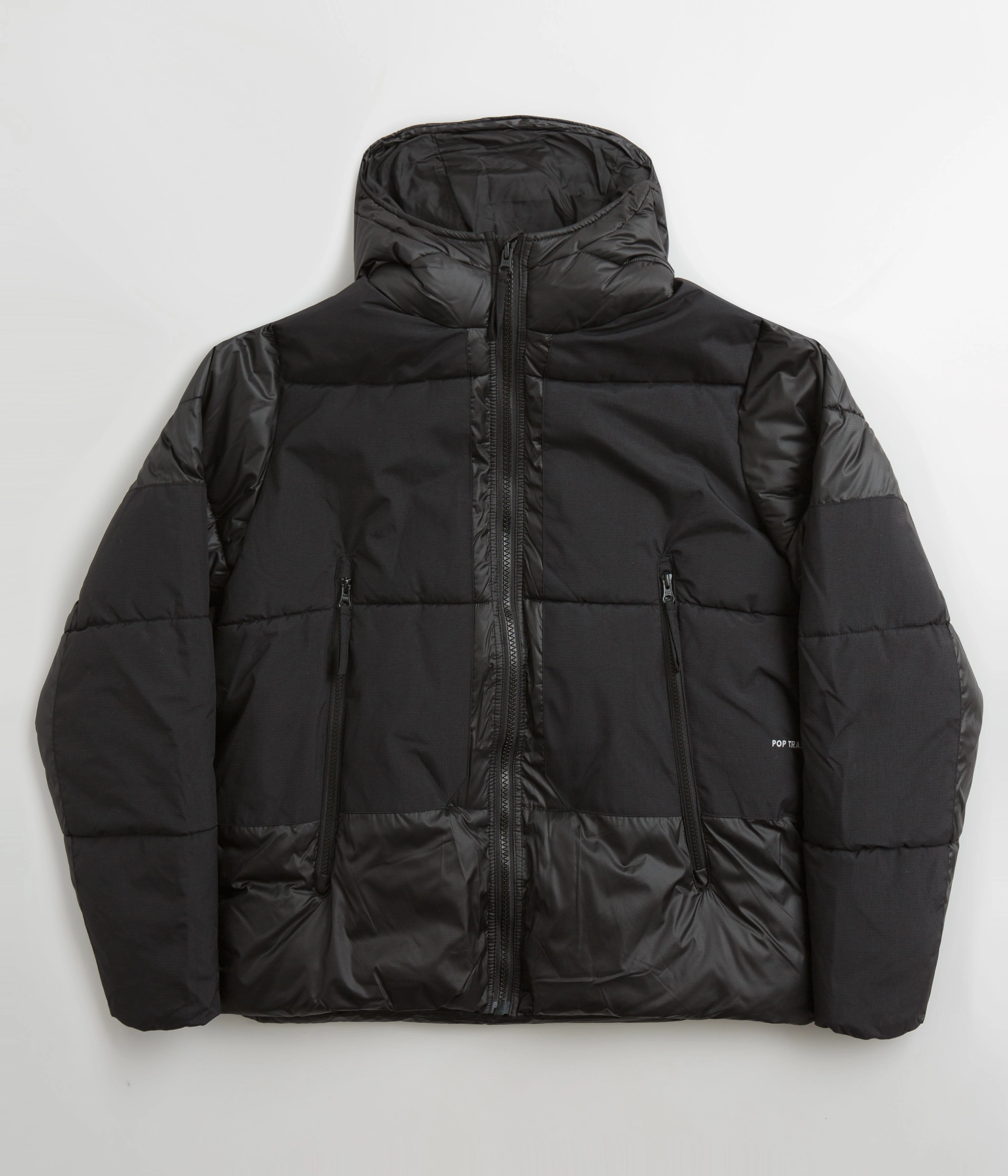 Pop Trading Company Puffer Jacket - Black winter season Diploma