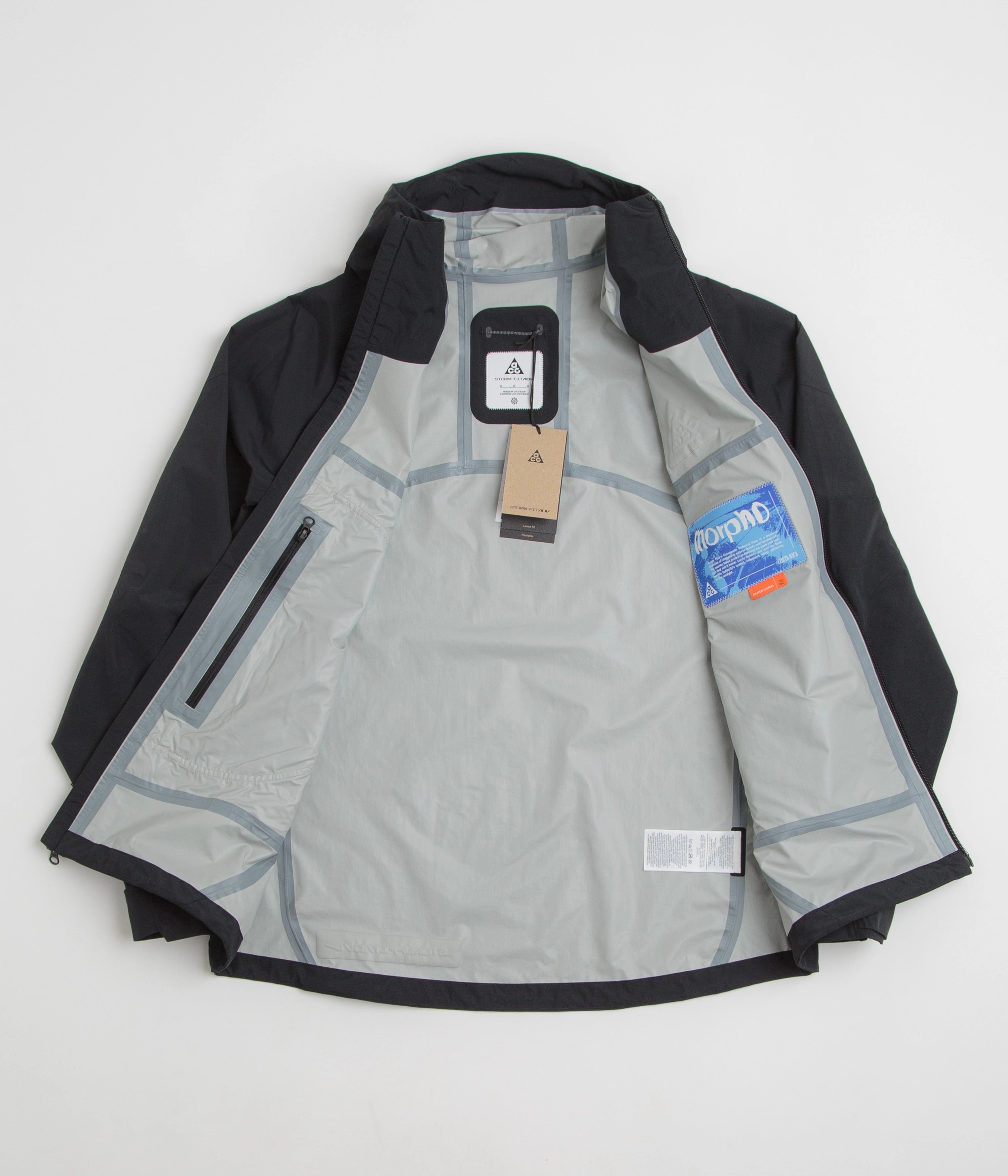Nike ACG Morpho Rain Jacket - Black / Black / Summit White birthday High-Tech Jacket