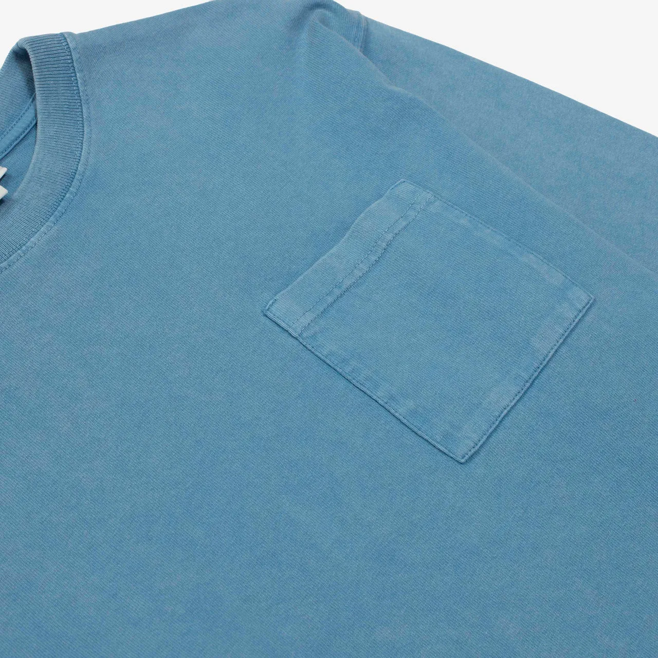 clip Washed Long Sleeve Pocket Tee