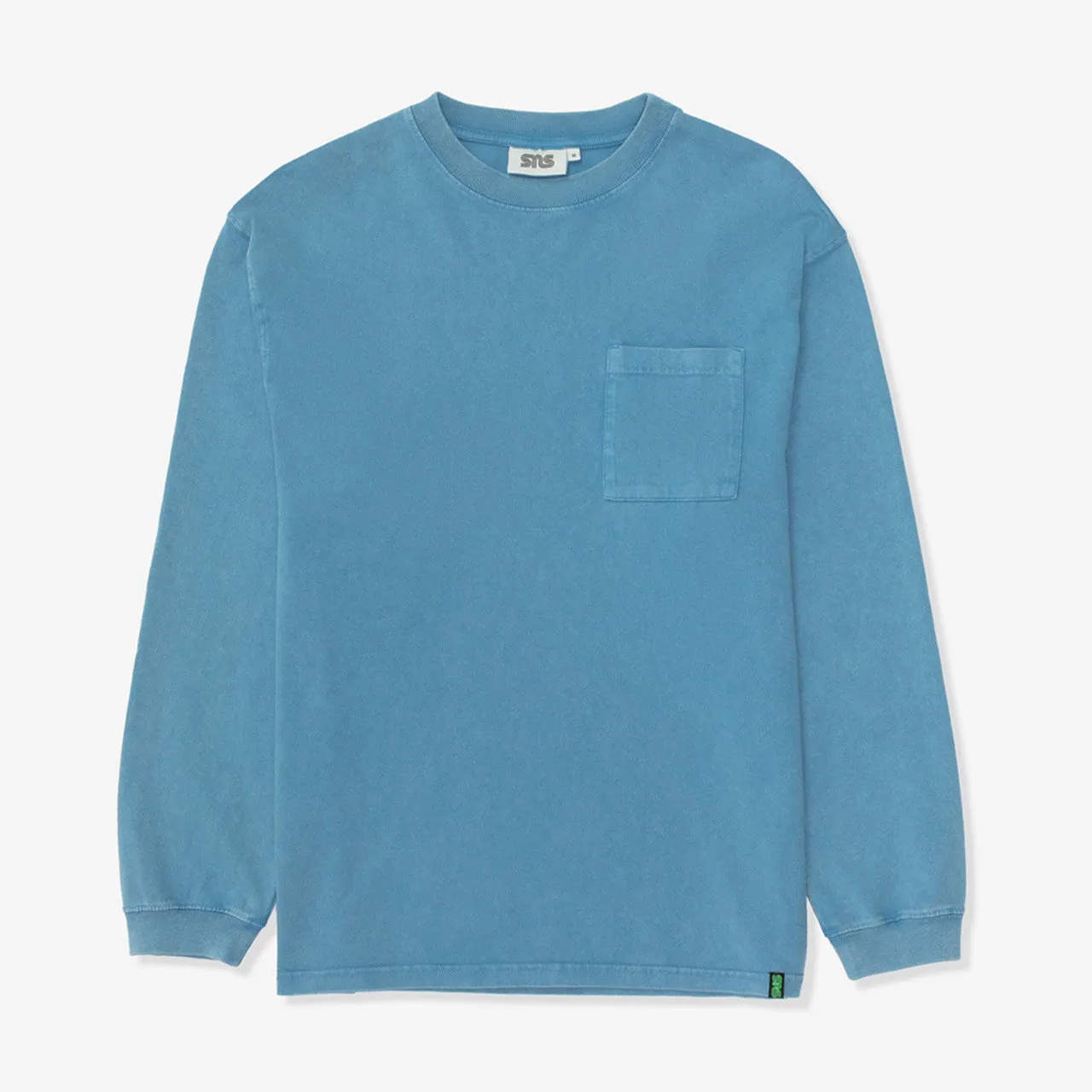 evening festival look Washed Long Sleeve Pocket Tee