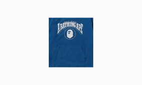 Washed Relaxed Fit Hoodie "Blue"