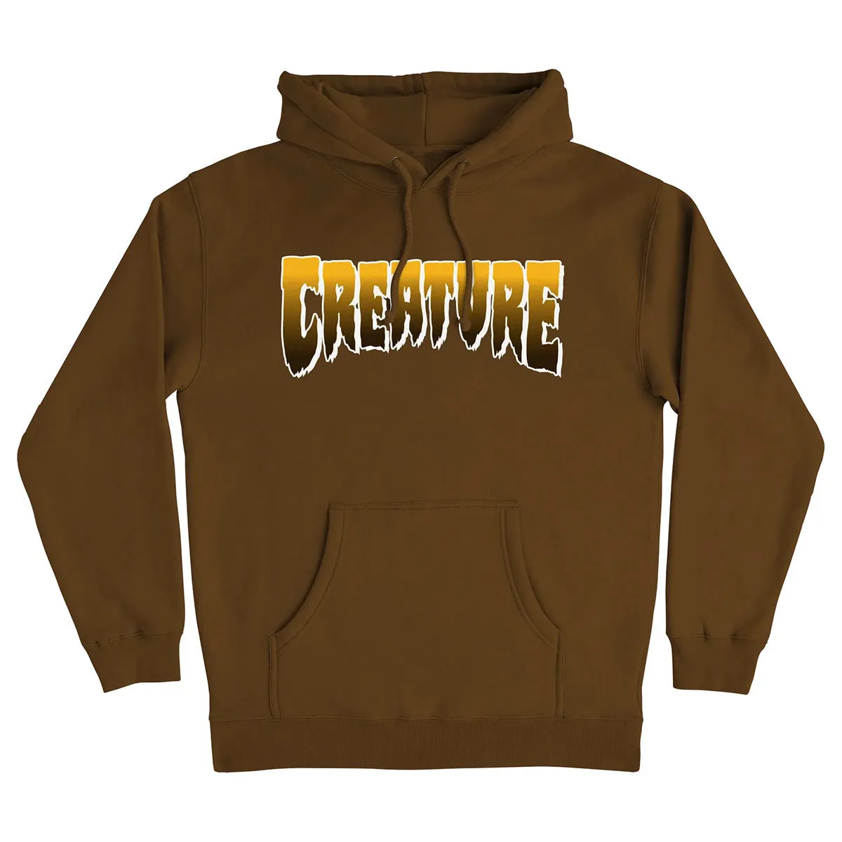 Creature - Logo Hoodie Brown Adaptive clothing Ergonomic Armholes