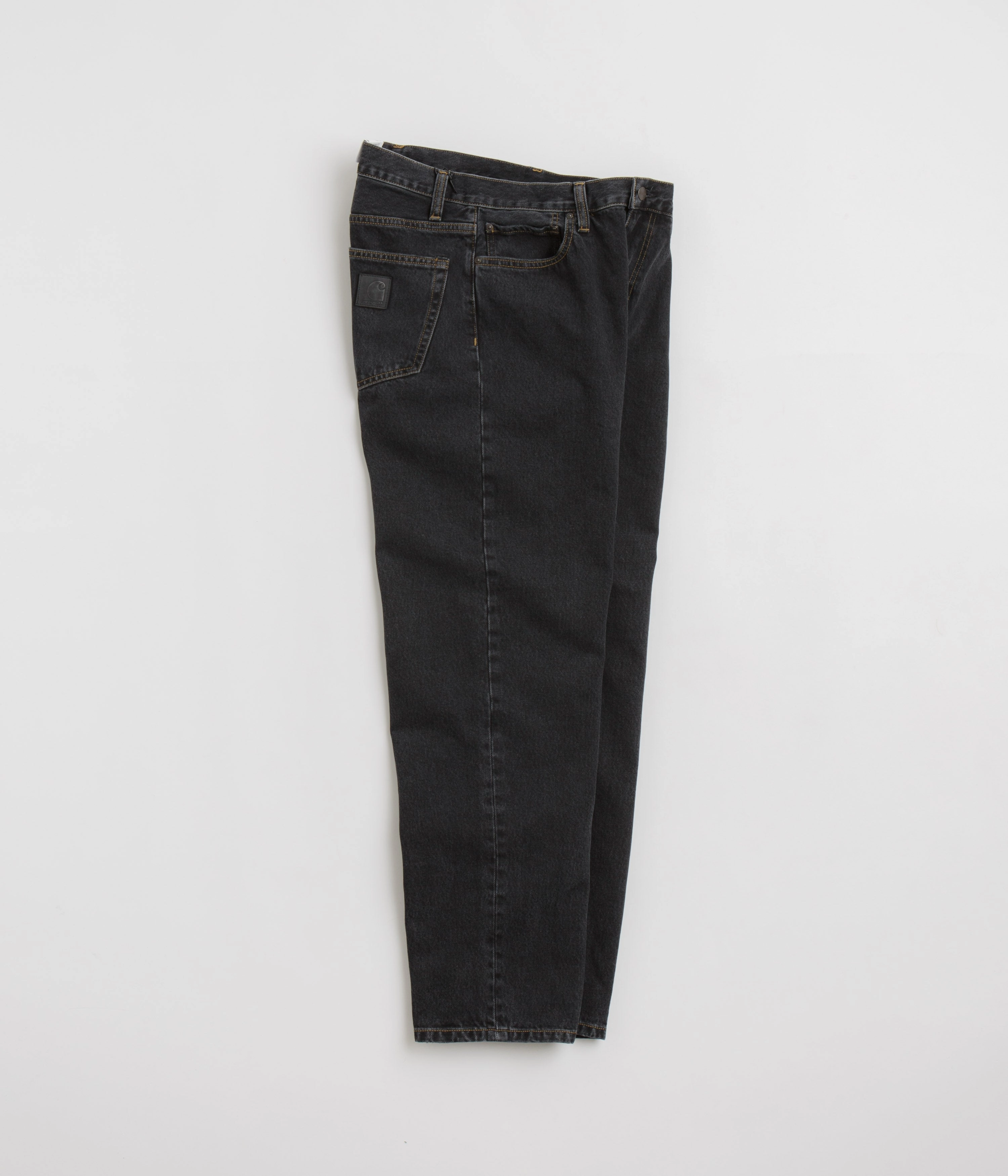 Carhartt Aaron Pants - Stone Washed Black Carbon Infused Fabric All Use