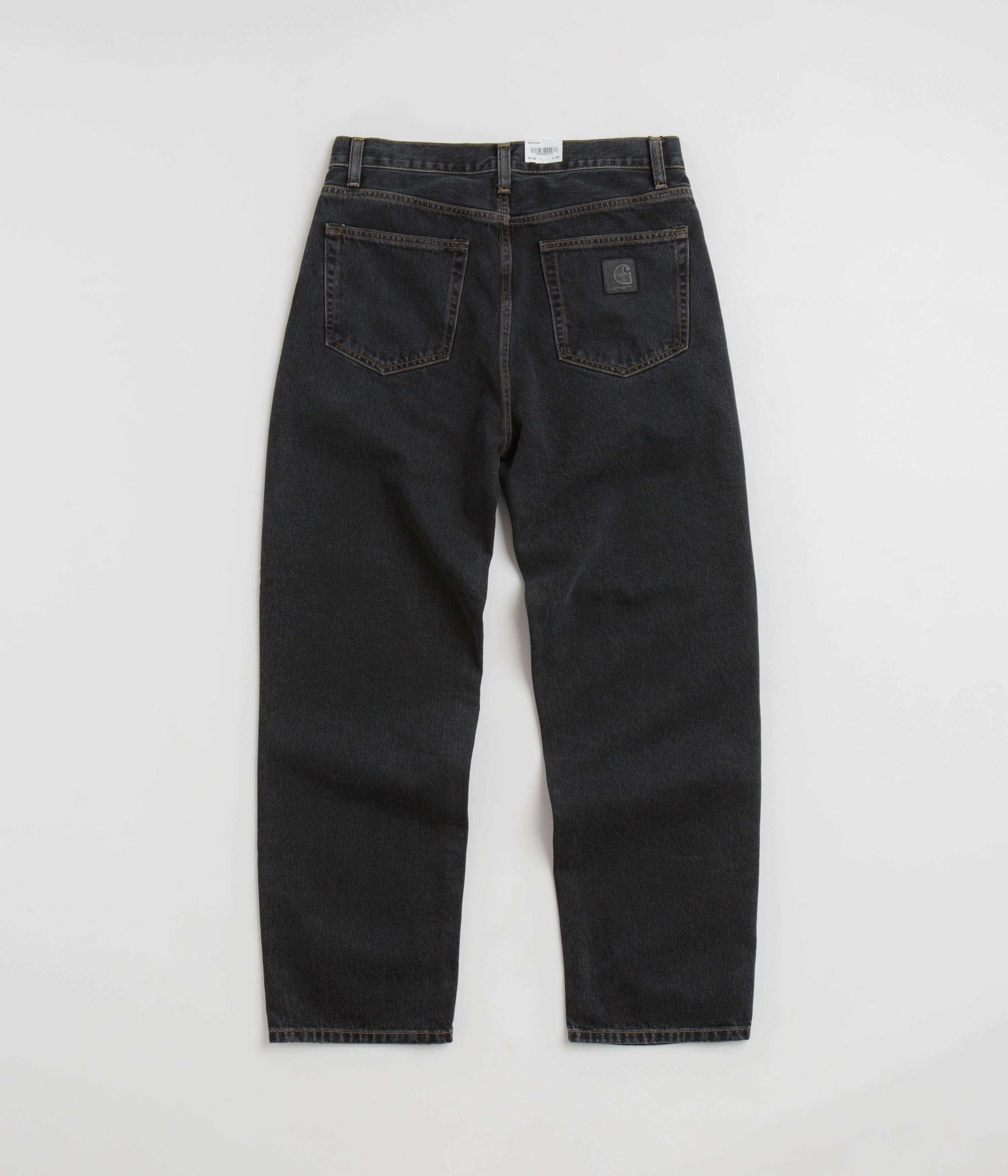Carhartt Aaron Pants - Stone Washed Black Breathable Mesh Panels Breathable Comfort