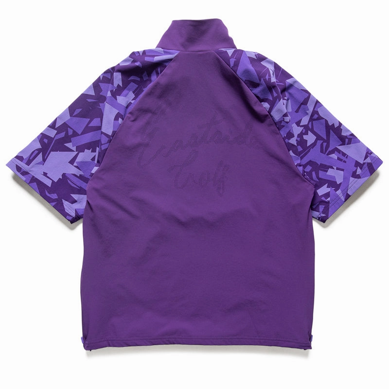 Cold Weather PaddedShoulders Eastside Golf 1/2 Zip Nylon Wind Shirt - Violet