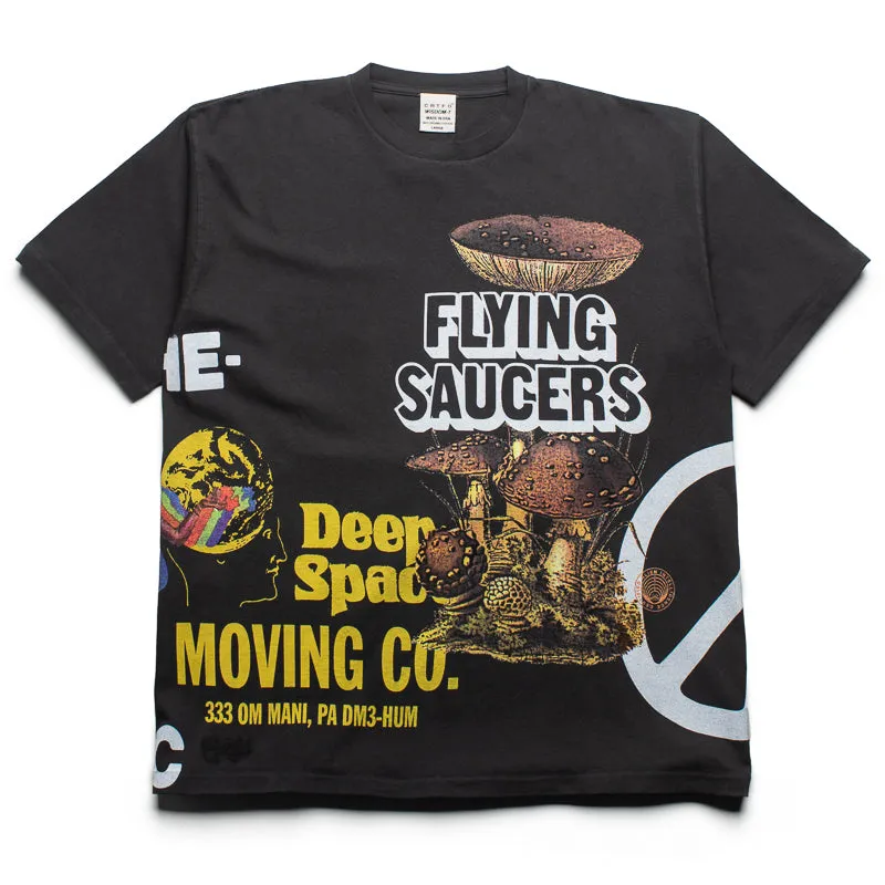 CRTFD Allover Print Mash Up Tee - Vintage Black Breathable Material flared silhouette