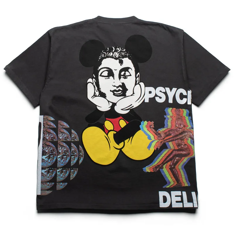 CRTFD Allover Print Mash Up Tee - Vintage Black train venue