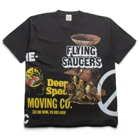 CRTFD Allover Print Mash Up Tee - Vintage Black Breathable Material flared silhouette