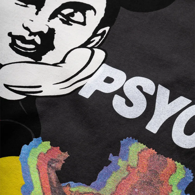 CRTFD Allover Print Mash Up Tee - Vintage Black ruffles