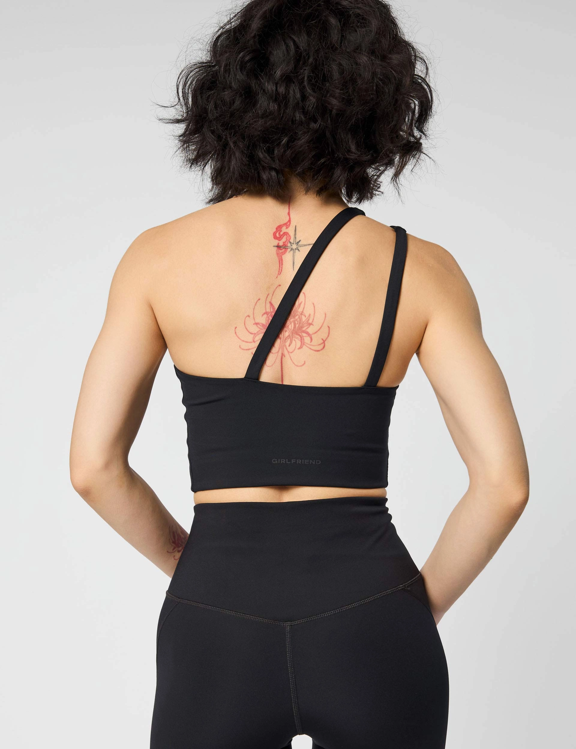 Lightweight Underwear Adjustable Comfort Uma One Shoulder Bra - Black