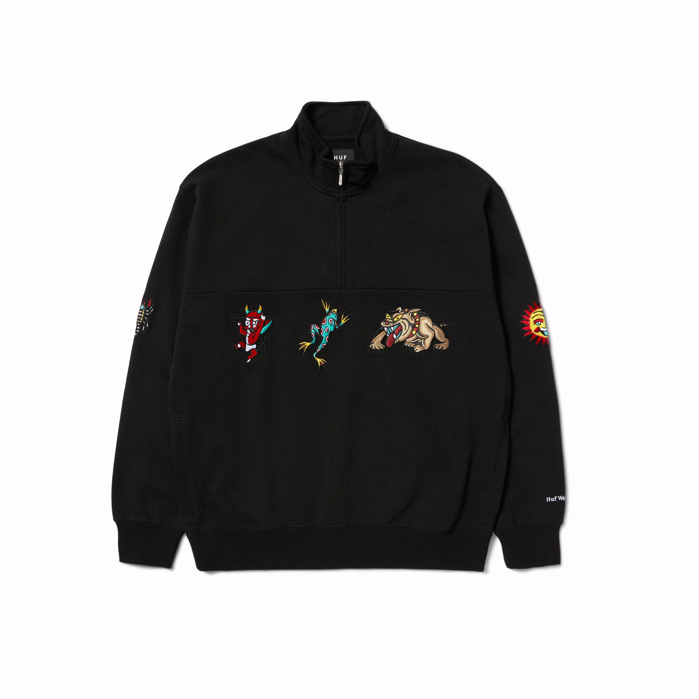 UVProtectionFinish Huf Bledsoe Quarter Zip Fleece