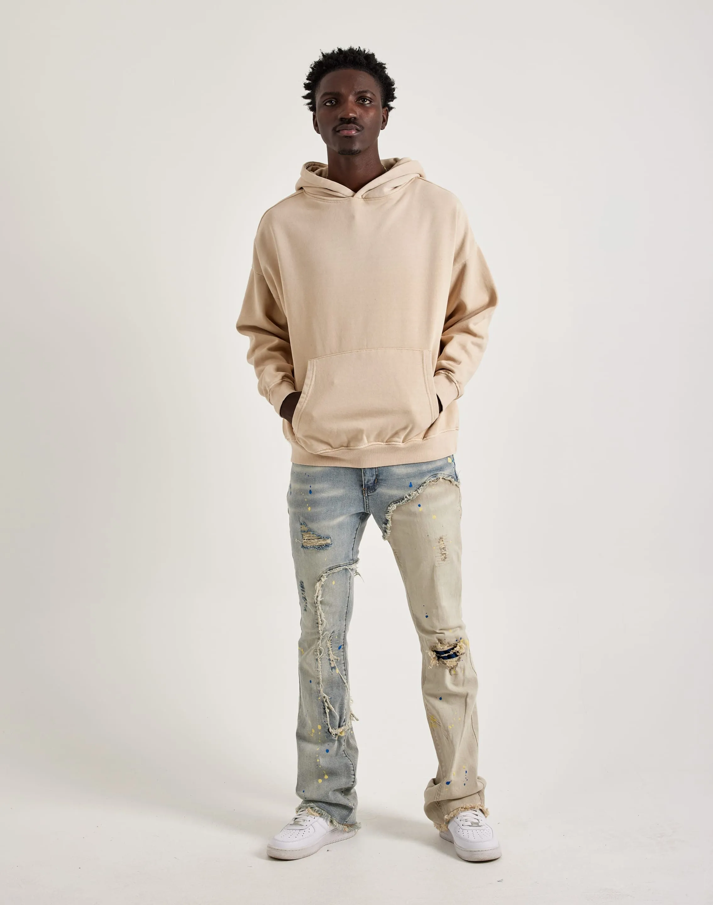 Party Guest Gneiss Sun-Dried Wash Drop Shoulder Hoodie