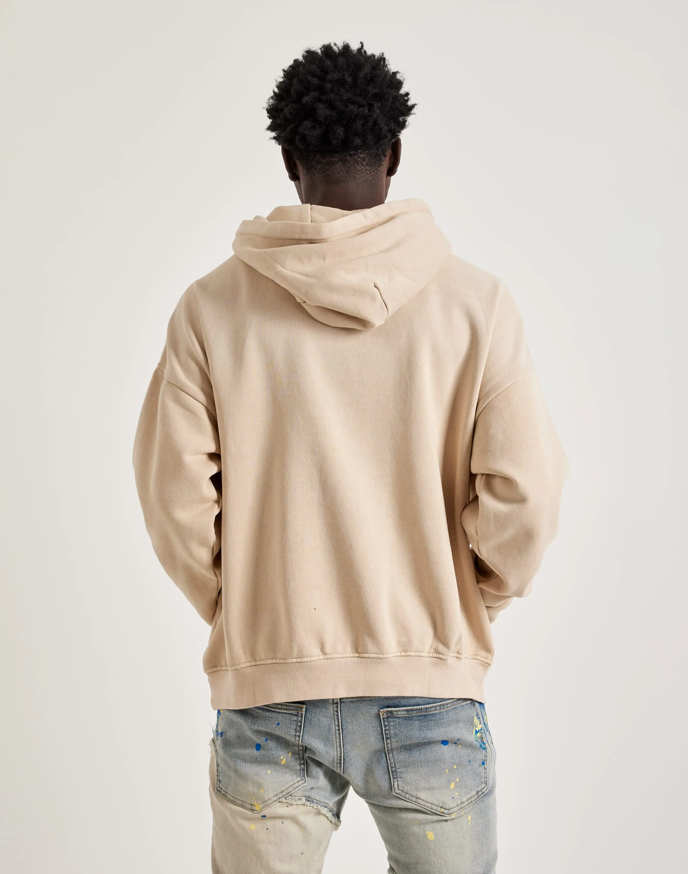 Organic Ease Gneiss Sun-Dried Wash Drop Shoulder Hoodie