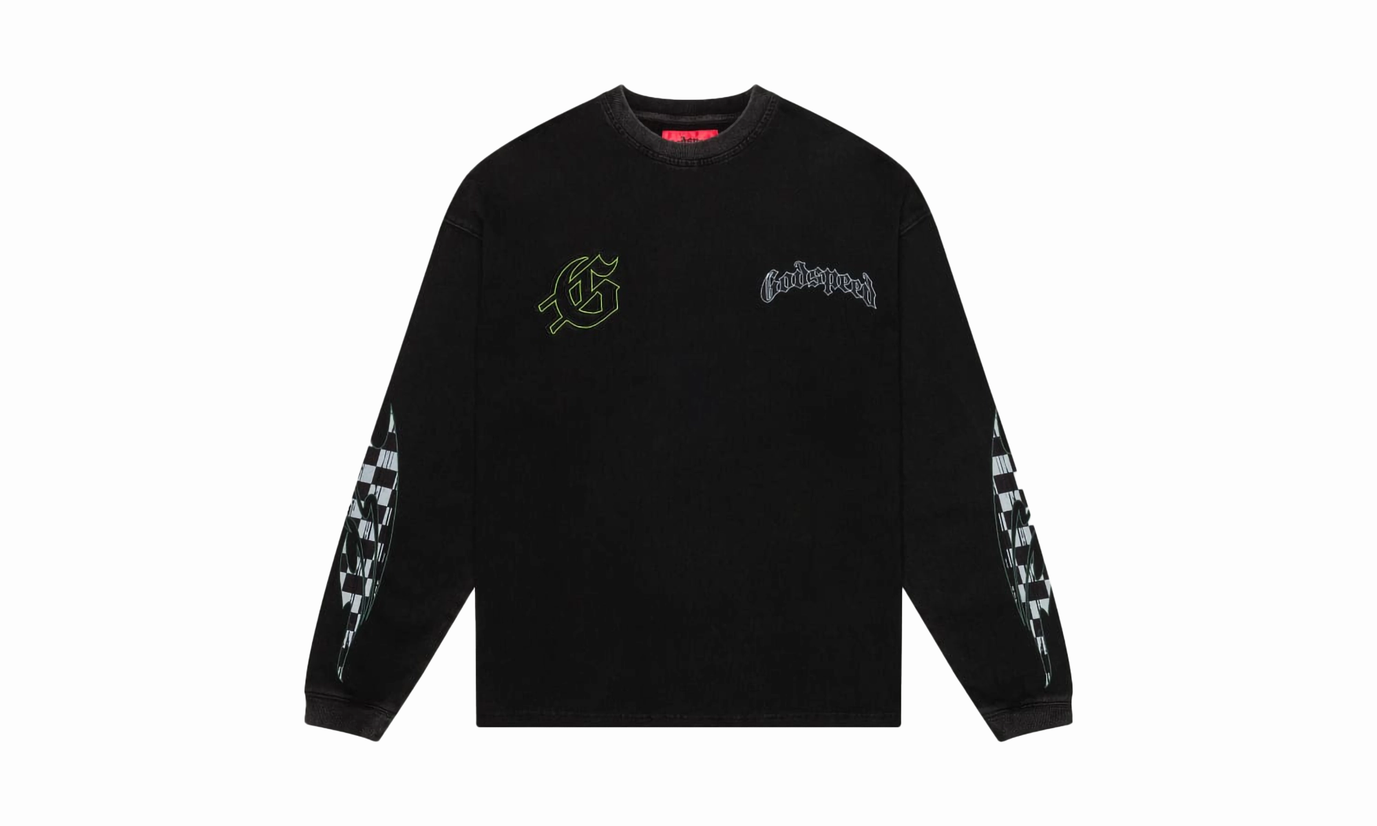 CrashOut LS T-Shirt "Black" BreathableMesh Pure Tone