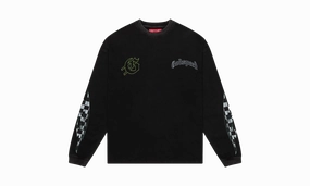 CrashOut LS T-Shirt "Black" BreathableMesh Pure Tone