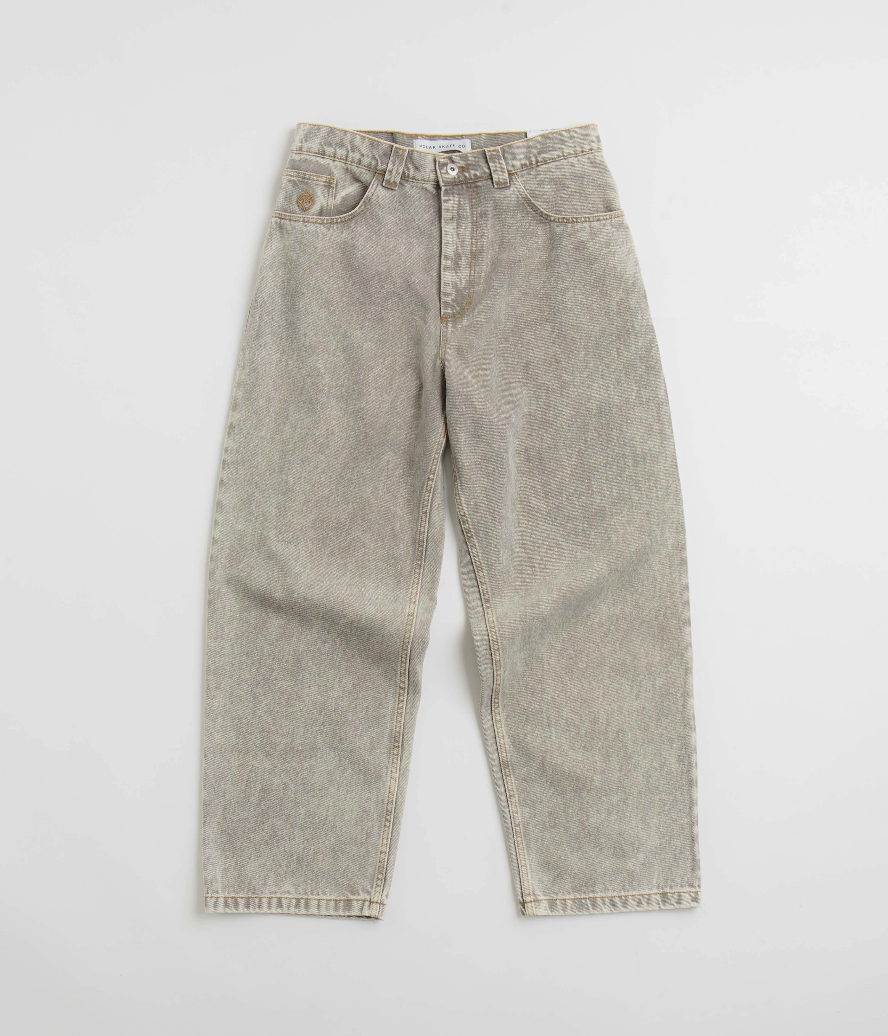 Flexible Use Seamless Waistband Polar Big Boy Jeans - Acid Beige