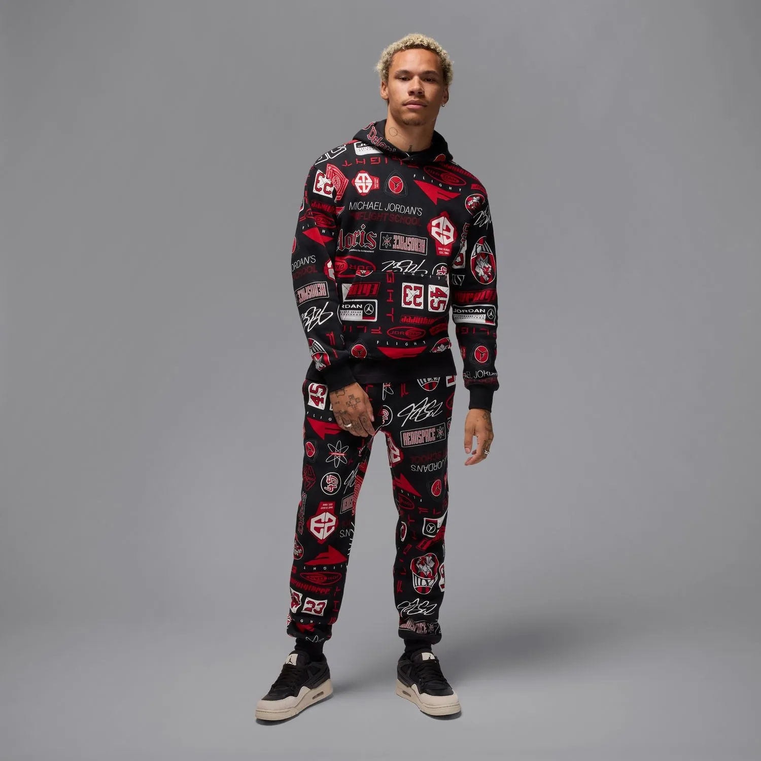 AOP Fleece PO Hoody - Mens Team Vibe