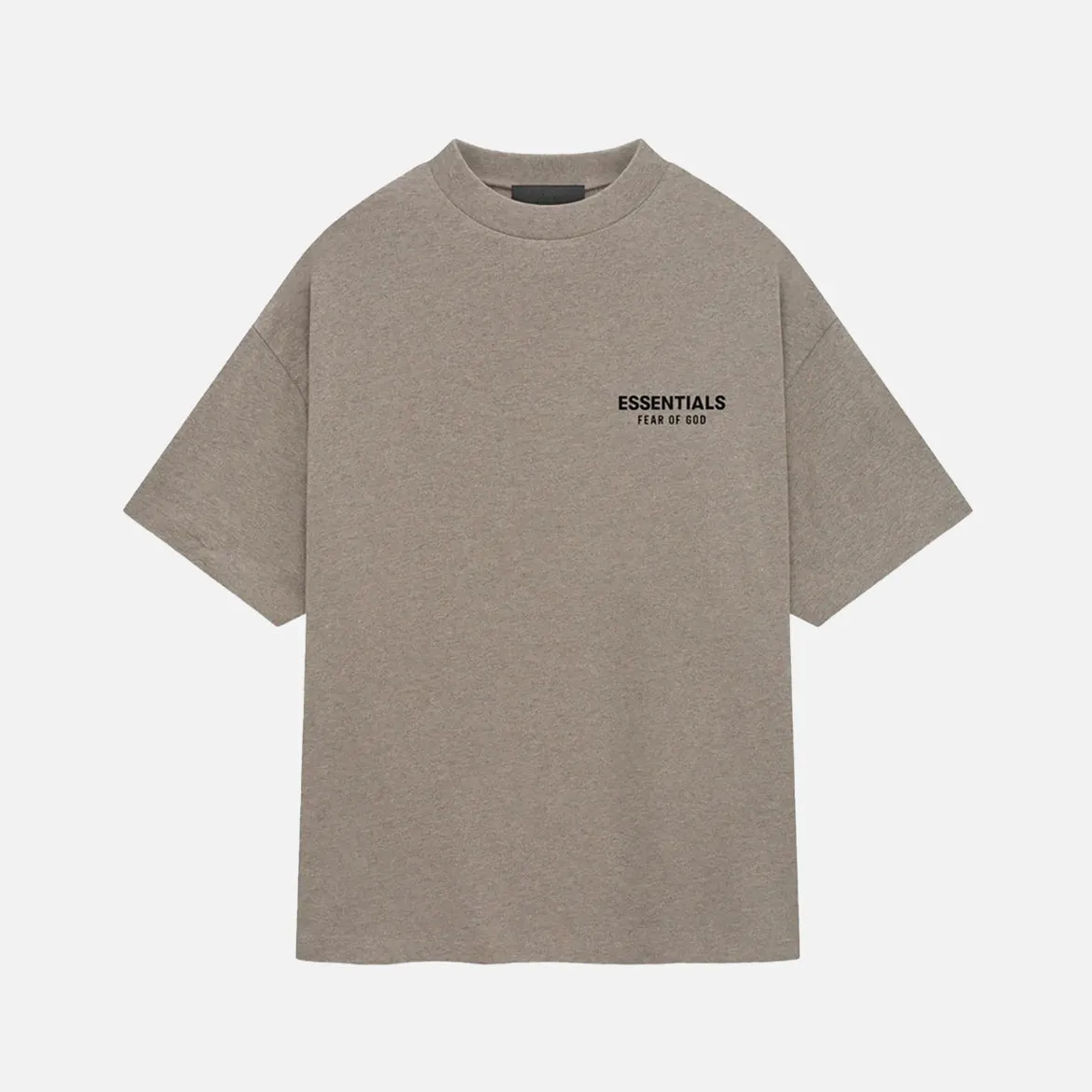 Vintage Soul EcoFriendlyProduction ESSENTIALS JERSEY CREWNECK T-SHIRT - HEATHER GREY