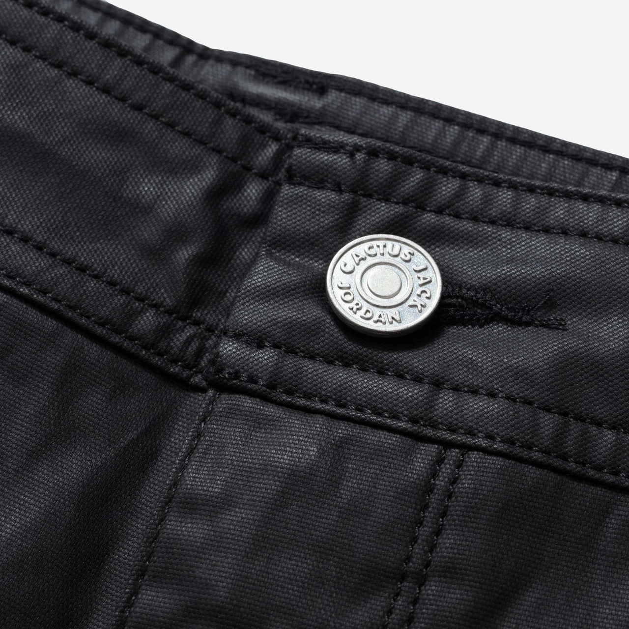 Wind Resistant Material Eco Conscious Packaging Waxed Shorts x Travis Scott