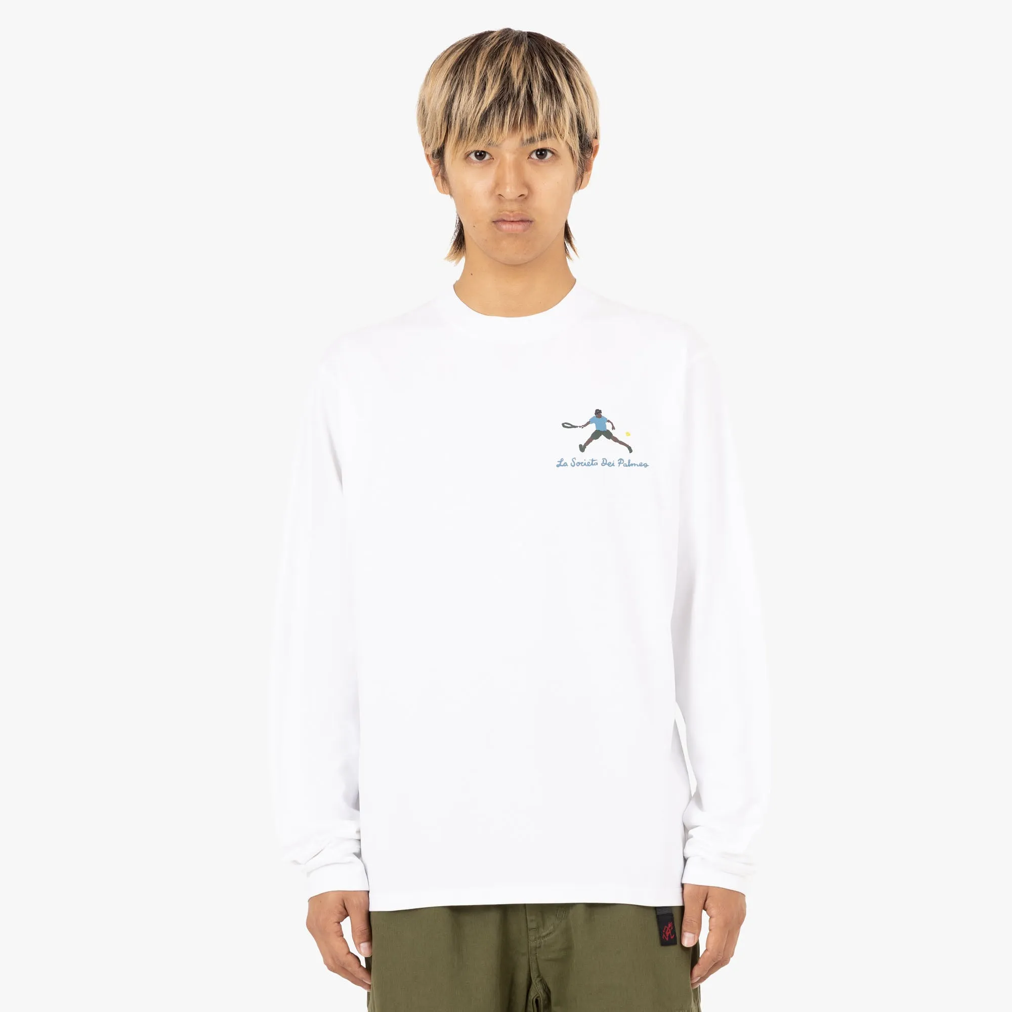 Palmes Societ? LS T-Shirt / White Trendy Colors