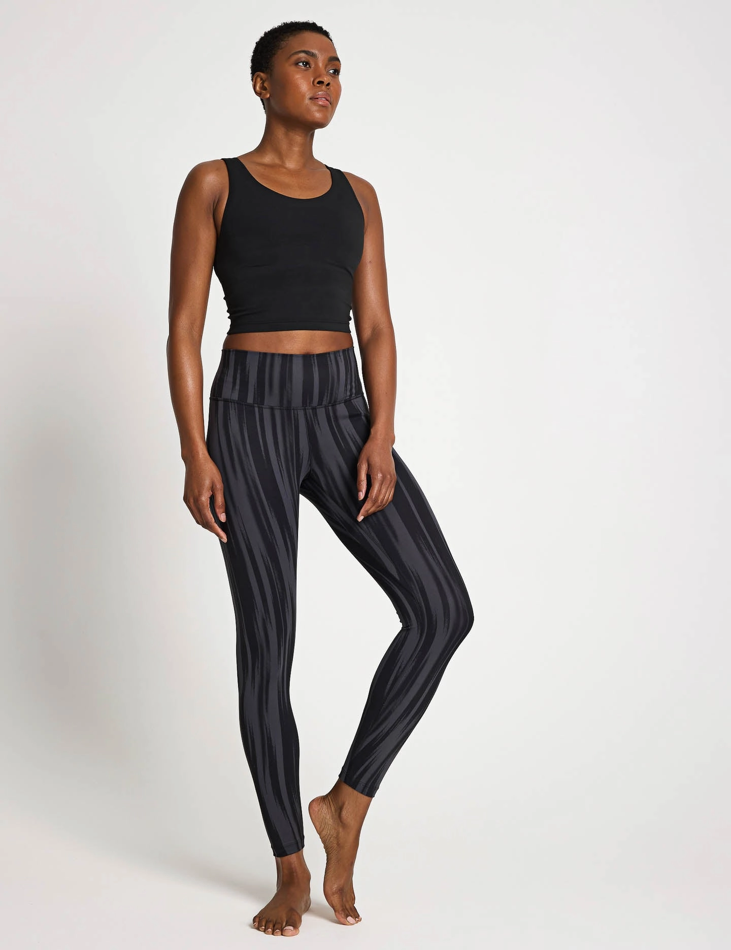 All Me Medium Support Bra Tank Top - Black Interchangeable