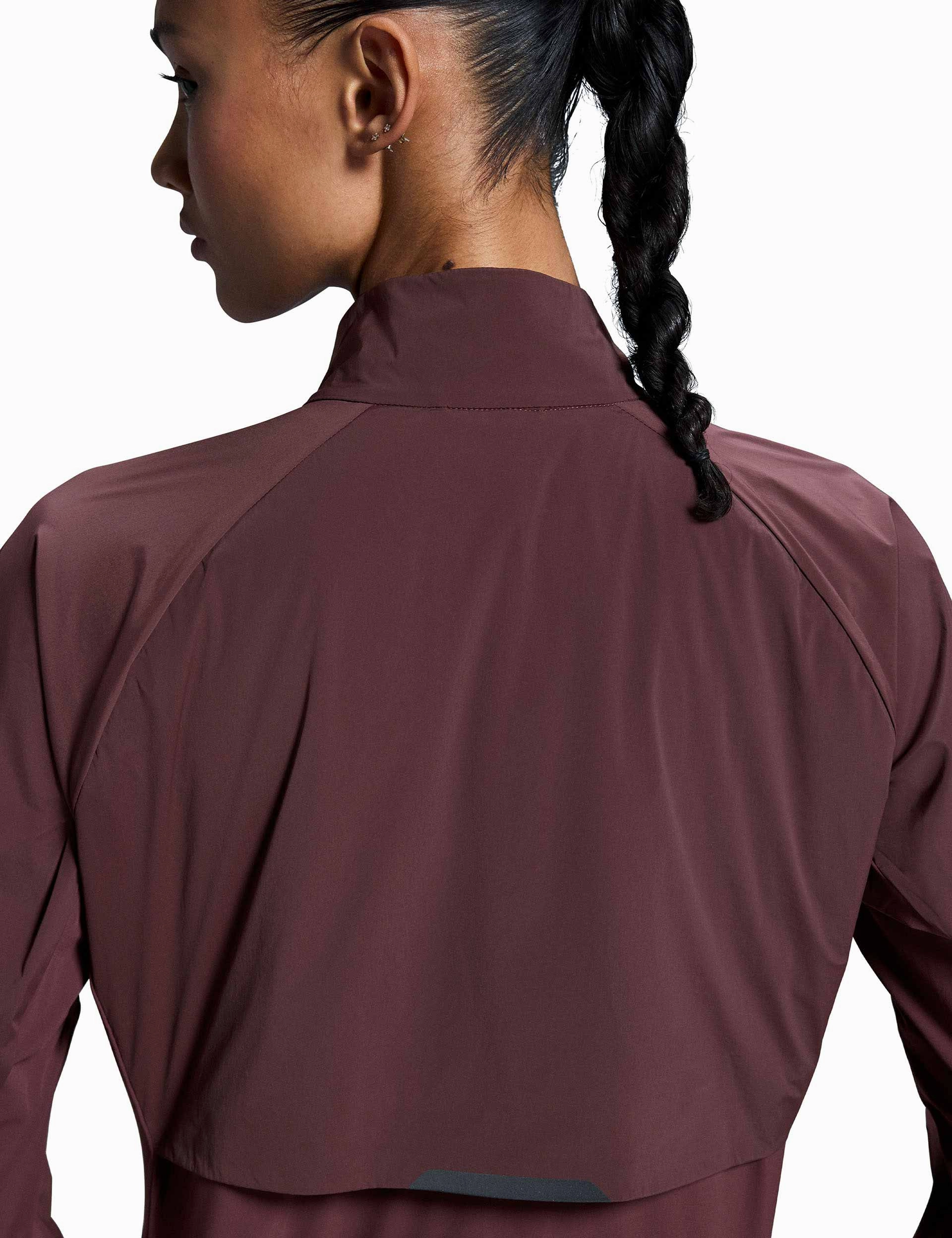 Weather Jacket Insulated - Mulberry Adjustable Hem Lock System Matte Surface Texture