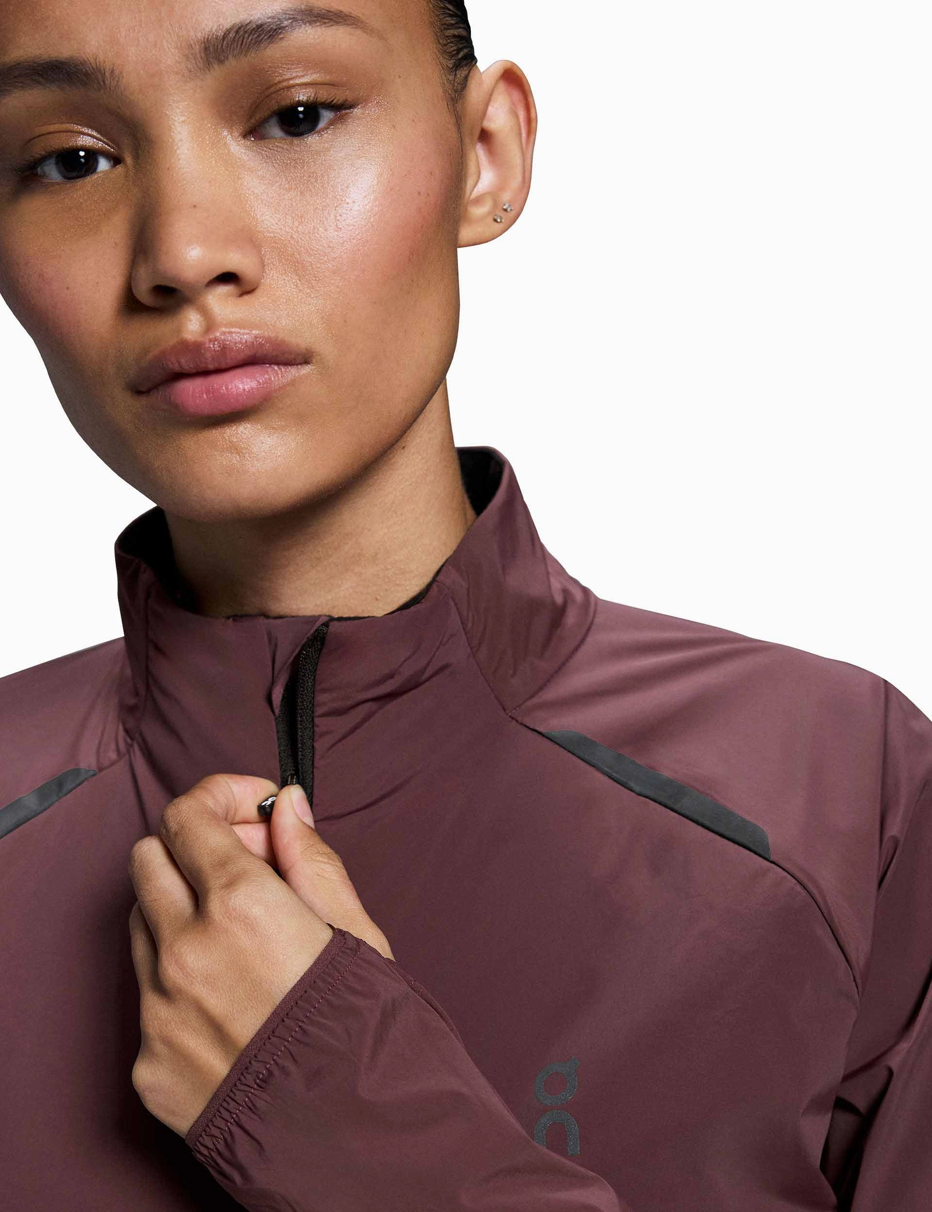 Climate Adaptive Design Multi Pocket Layout Weather Jacket Insulated - Mulberry