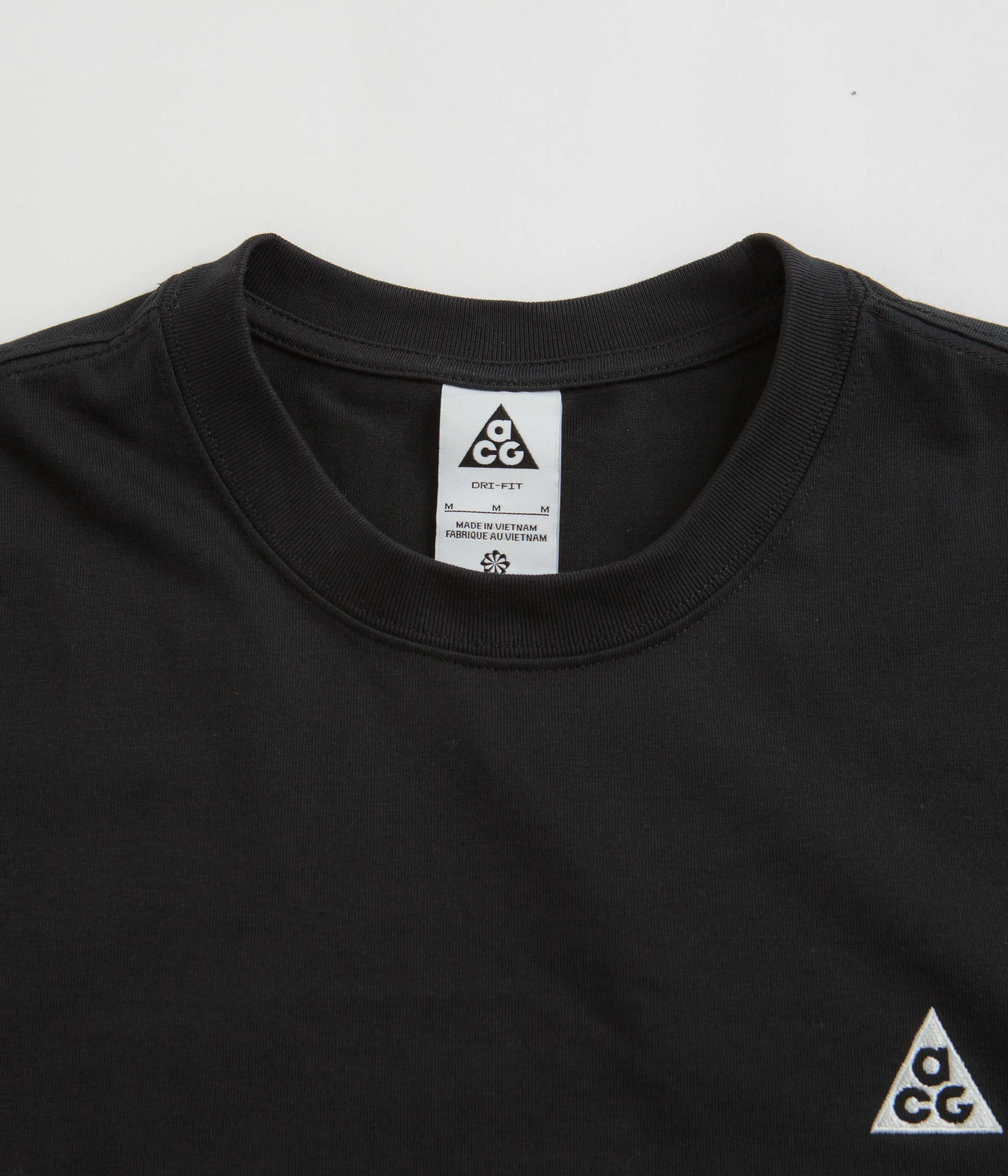 Checked Nike ACG LBR T-Shirt - Black