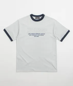 Running Event XLarge Store Address Ringer T-Shirt - Grey