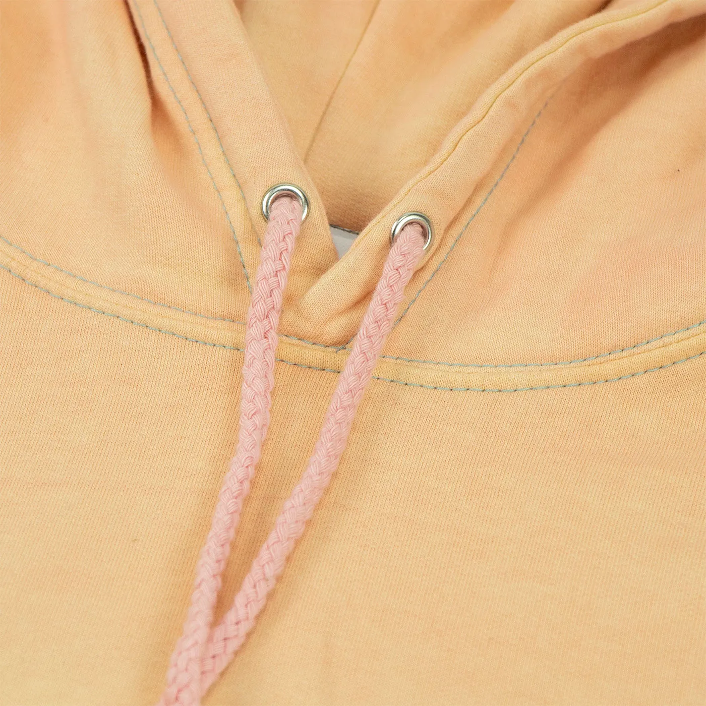 Durable Zipper Bored of Southsea Hammer Hoodie - Pastel Sunset dip / Aqua