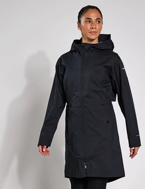 NoiseFreeMaterial Non Irritating Tags Weekend Adventure II Long Waterproof Jacket - Black