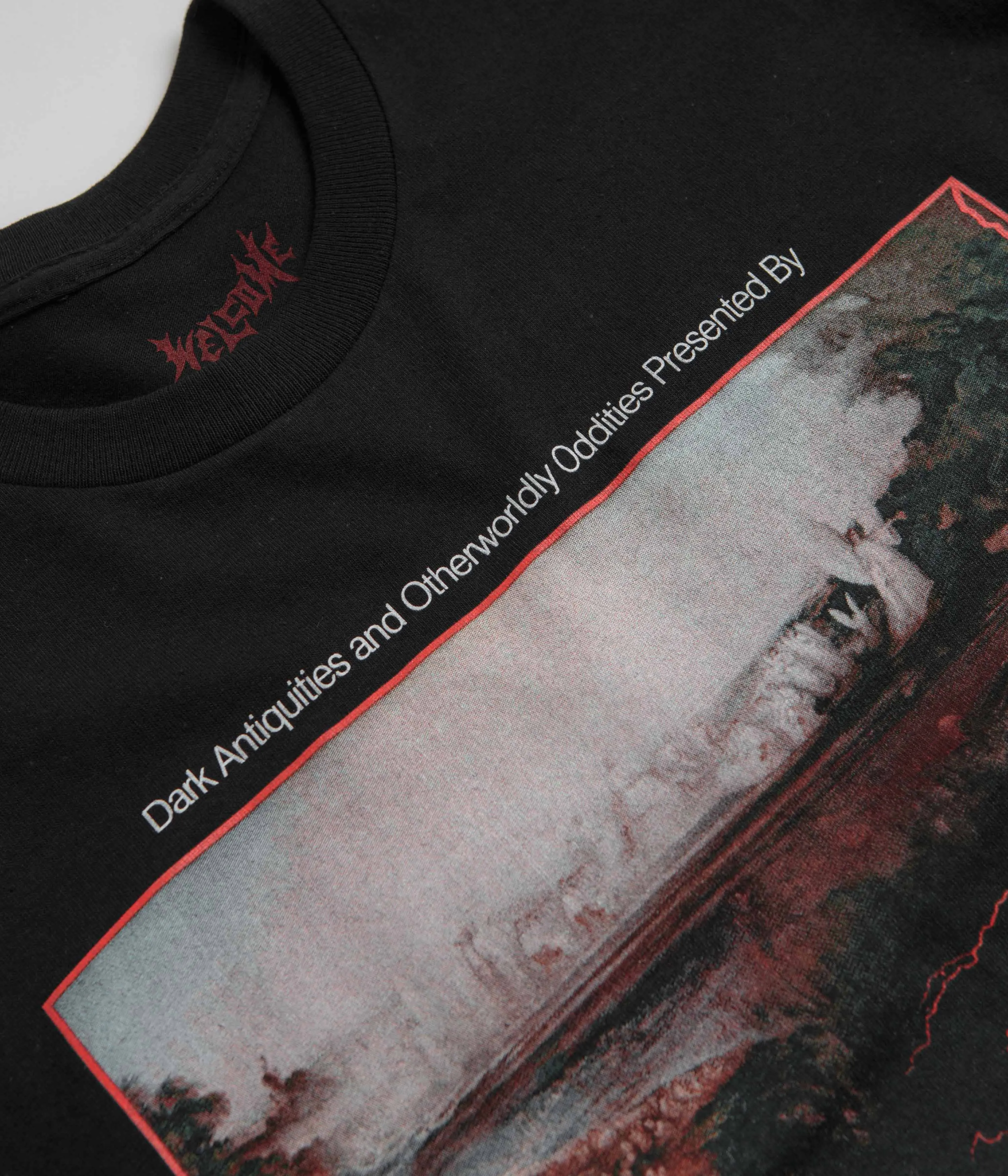 Sequined design Welcome Antiquities T-Shirt - Black