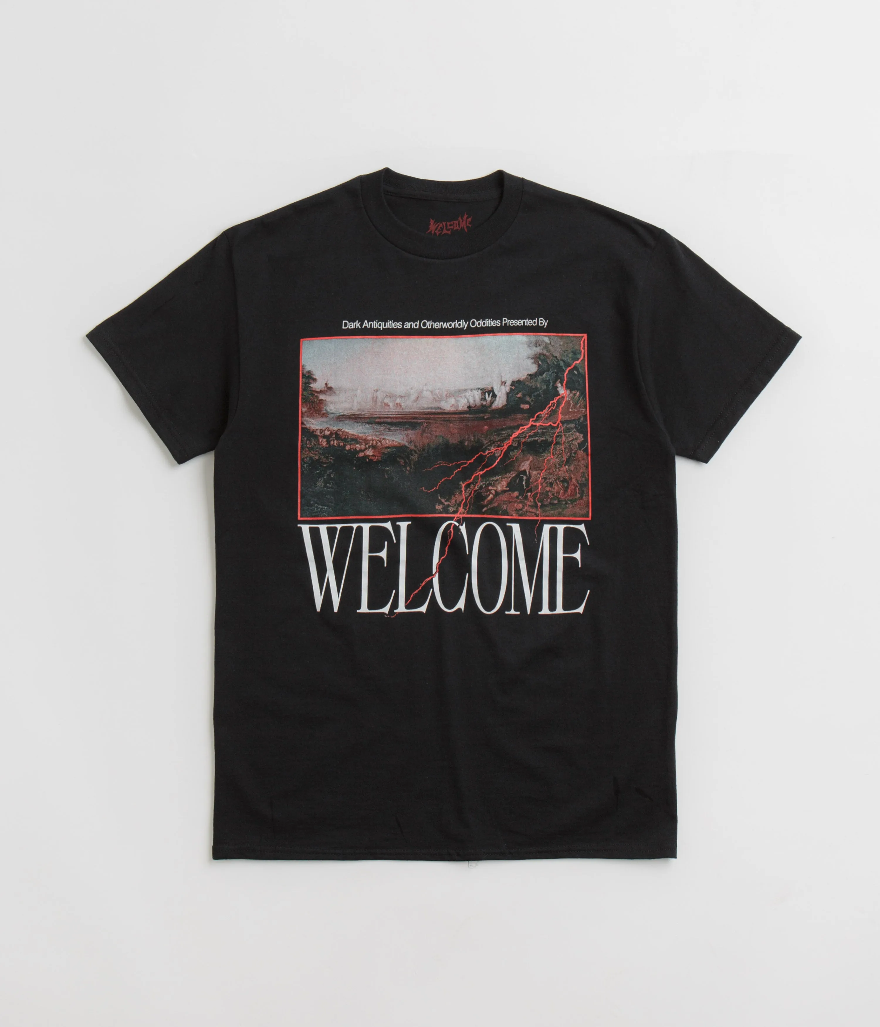 Welcome Antiquities T-Shirt - Black ruffles