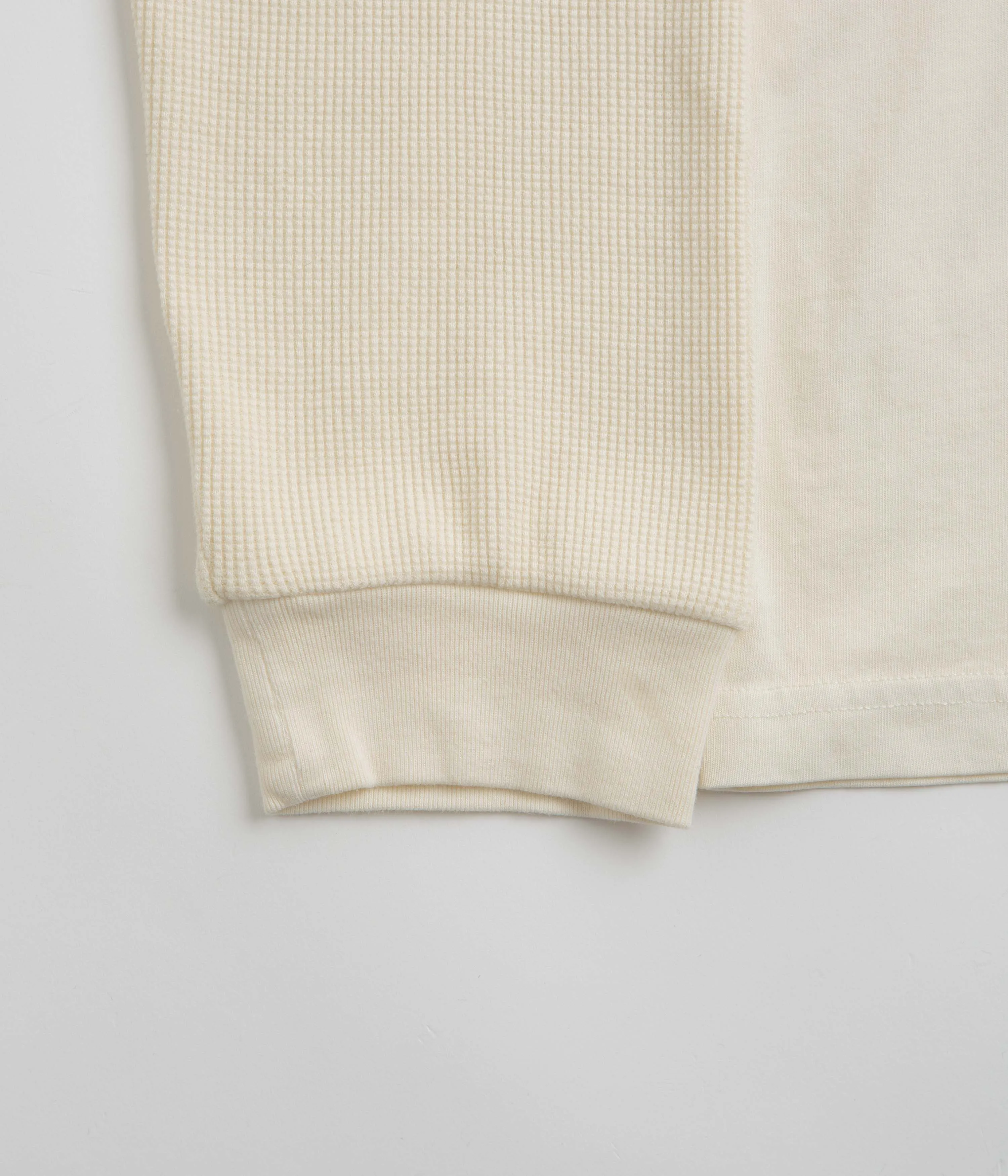 ruching Welcome Shard Layered Knit Long Sleeve T-Shirt - Bone