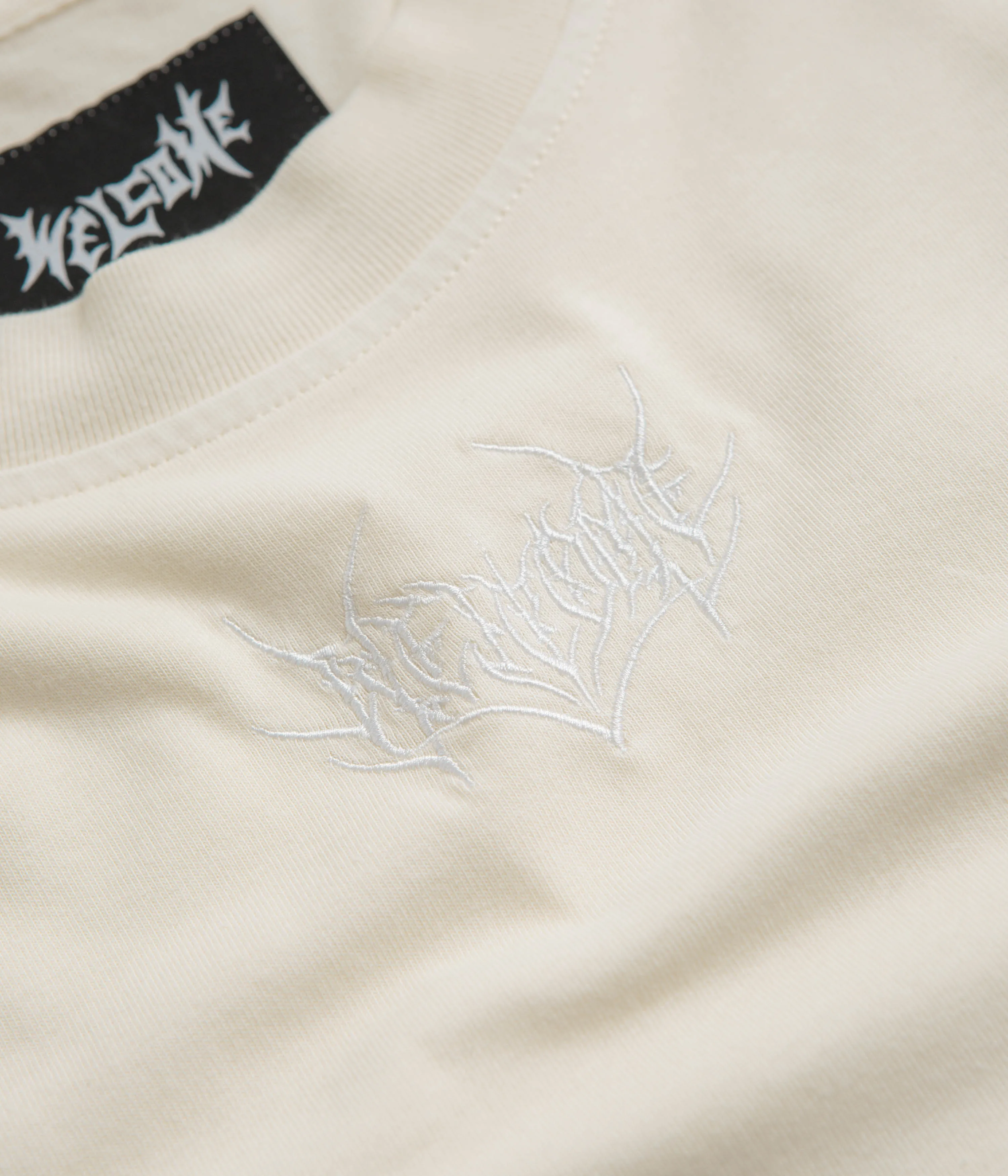 Welcome Shard Layered Knit Long Sleeve T-Shirt - Bone Lounge Wear