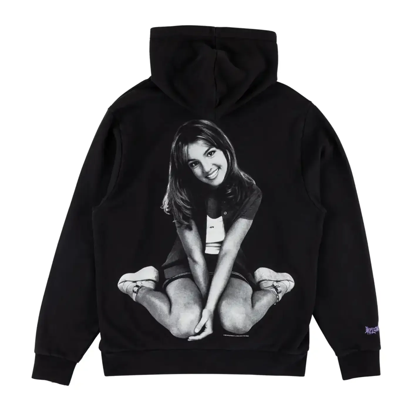 Welcome Skateboards Flower Hoodie - Black thermal fabric Sport Edge