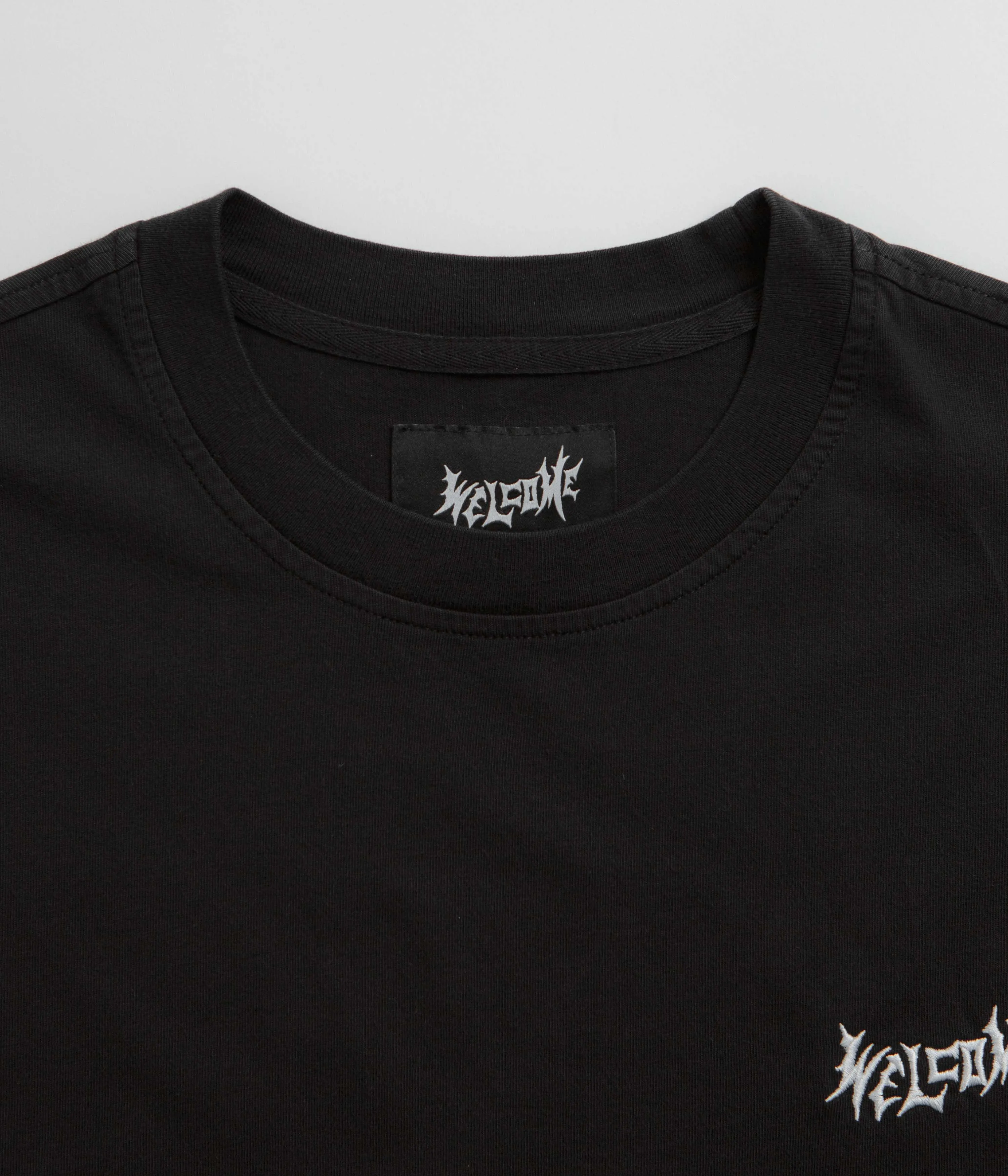 dry environment Welcome Vamp Core Garment Dyed Knit T-Shirt - Black