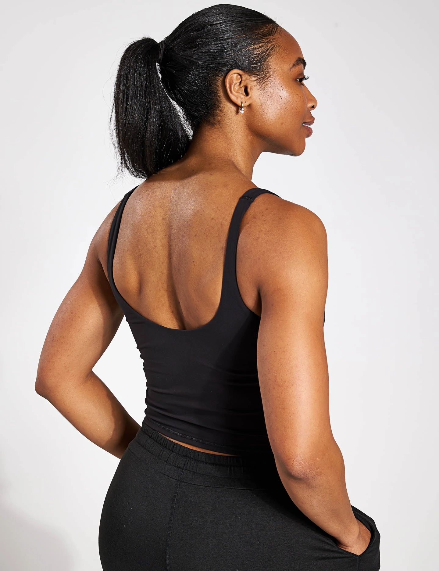 Daily Crop - Black Loungewear