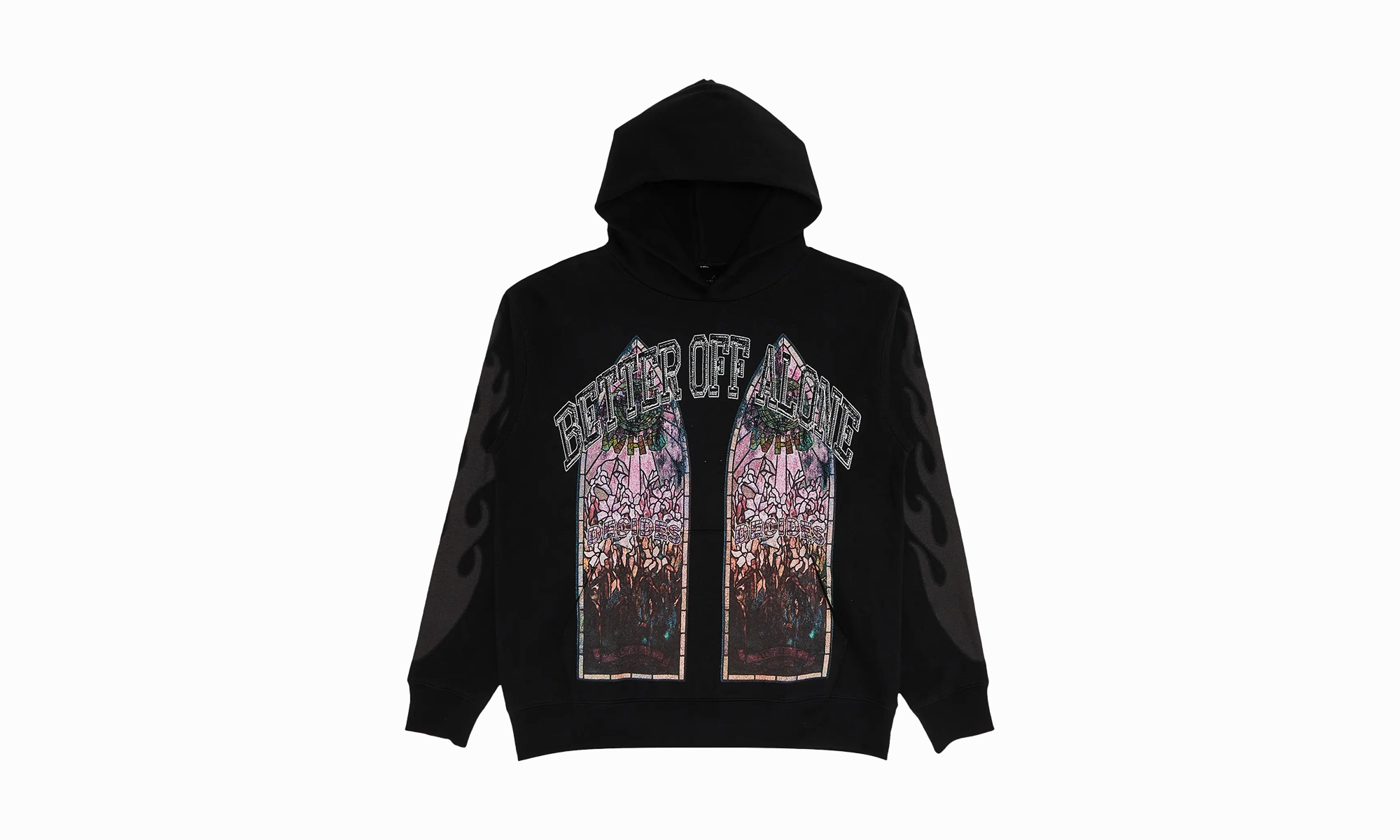 Who Decides War X A Boogie Wit Da Hoodie Better Off Alone Hoodie Black "BLACK"