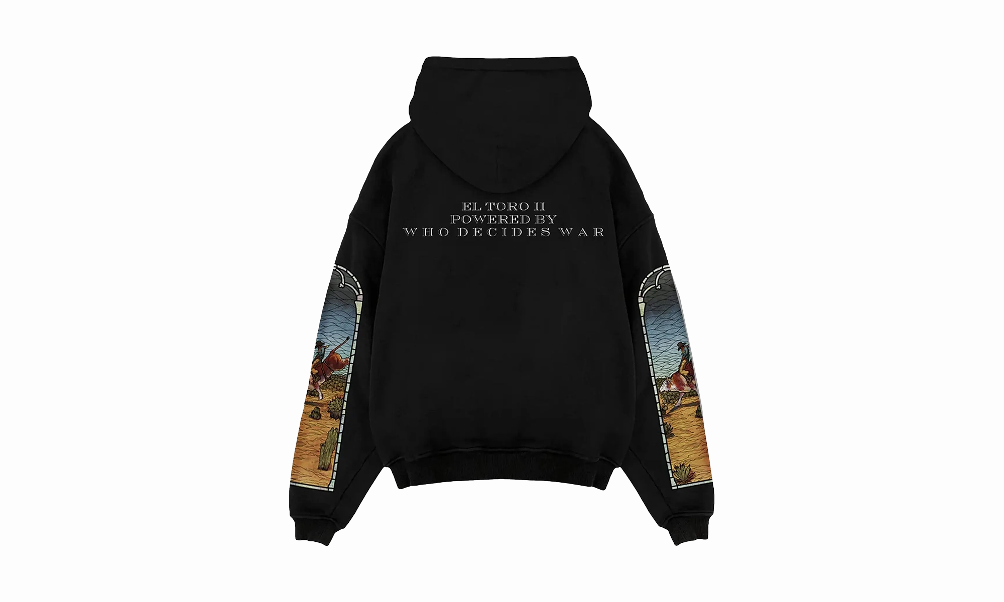 Who Decides War X EST GStained Glass Hoodie Black "BLACK"