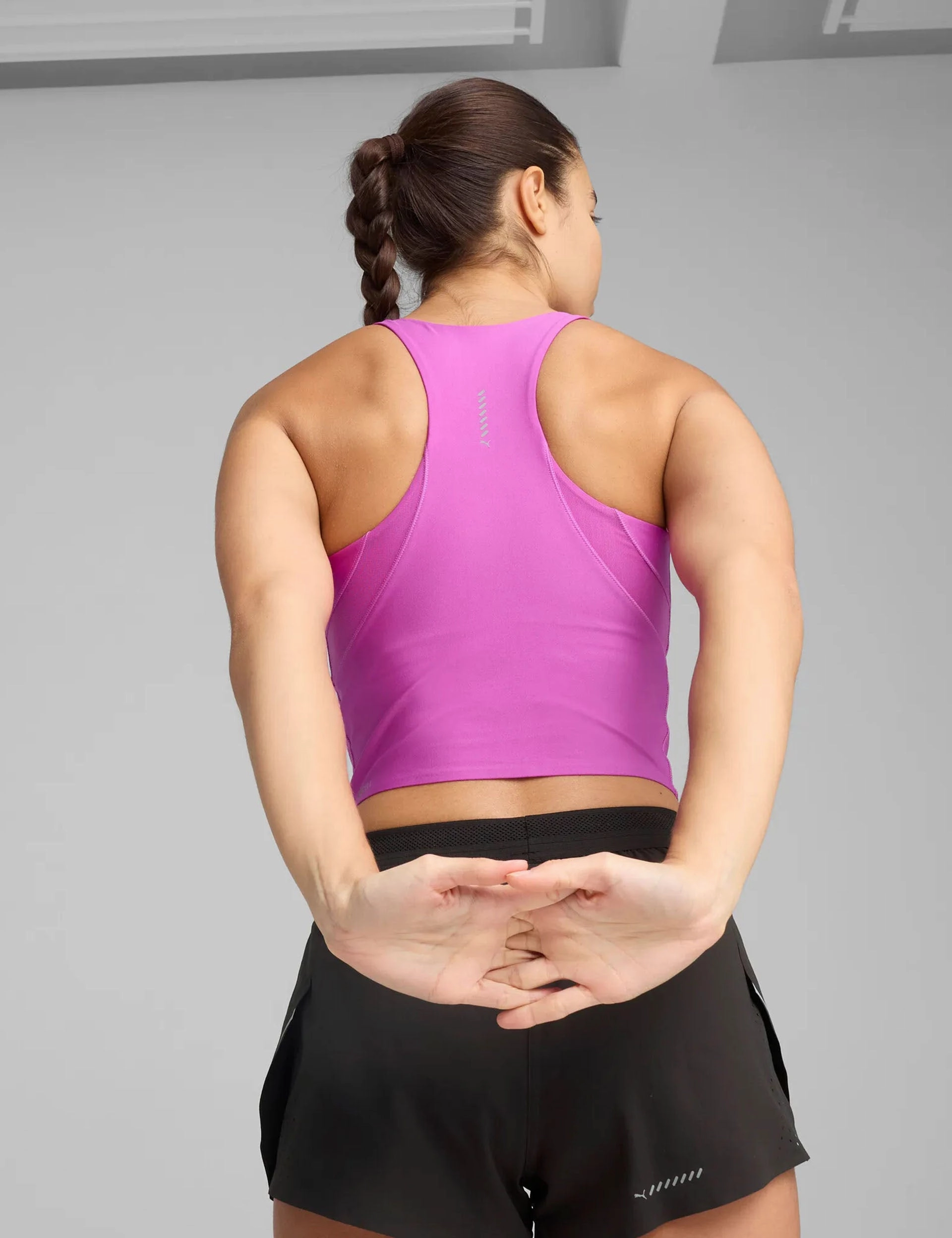 Compression Fit mining Raceday Ultraform Crop Top - Wild Berry