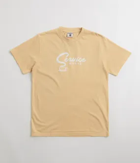 Belt loops tennis venue Service Works Espresso T-Shirt - Khaki