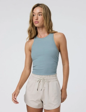 Pose Plyo Tank - Mist Drop Shoulder Cut