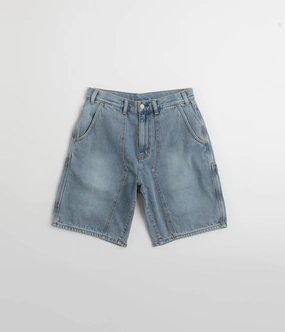 thisisneverthat Denim Carpenter Shorts - Washed Blue Reflective accents
