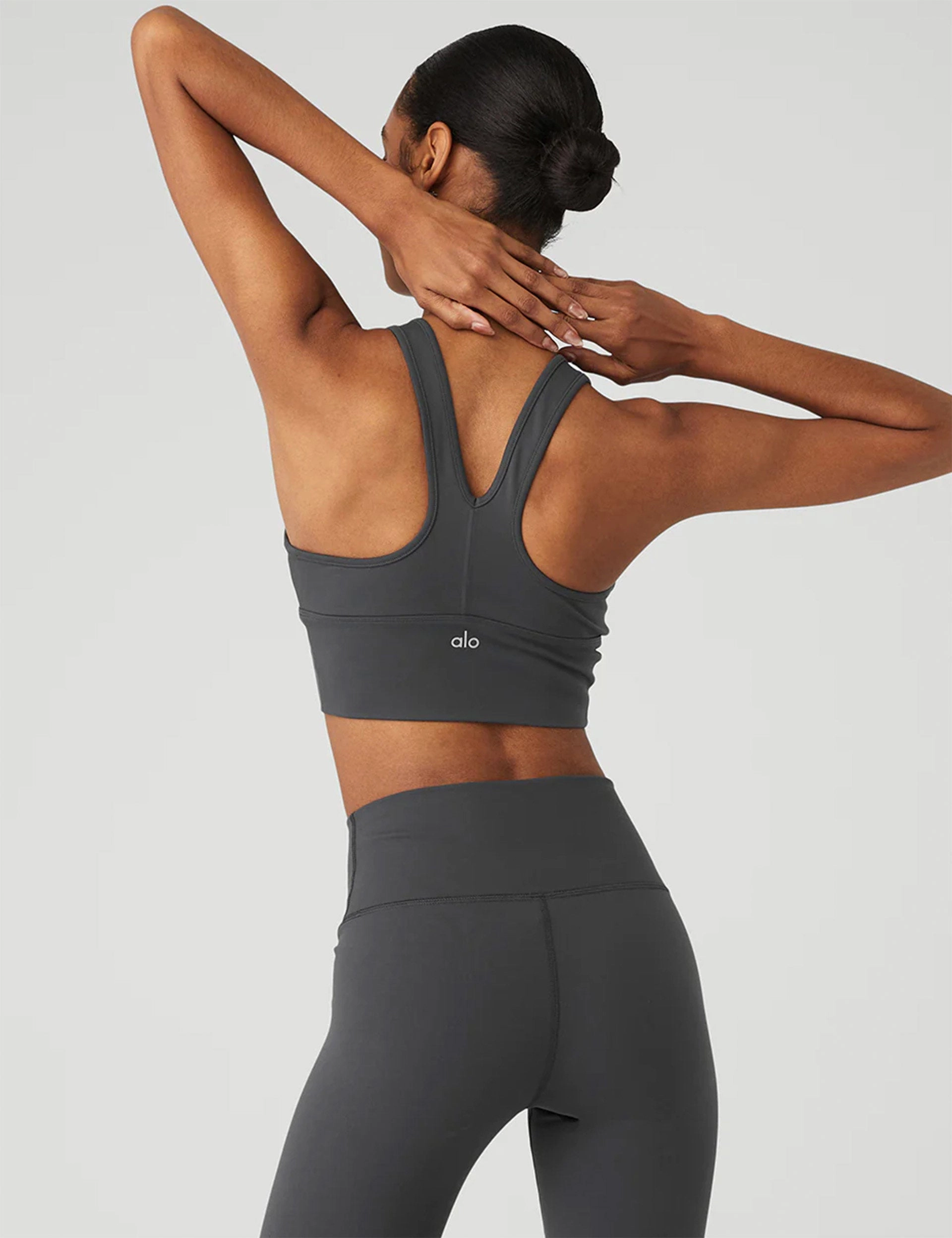 Scoop neck seams Adjustable Closure Wild Thing Bra - Anthracite