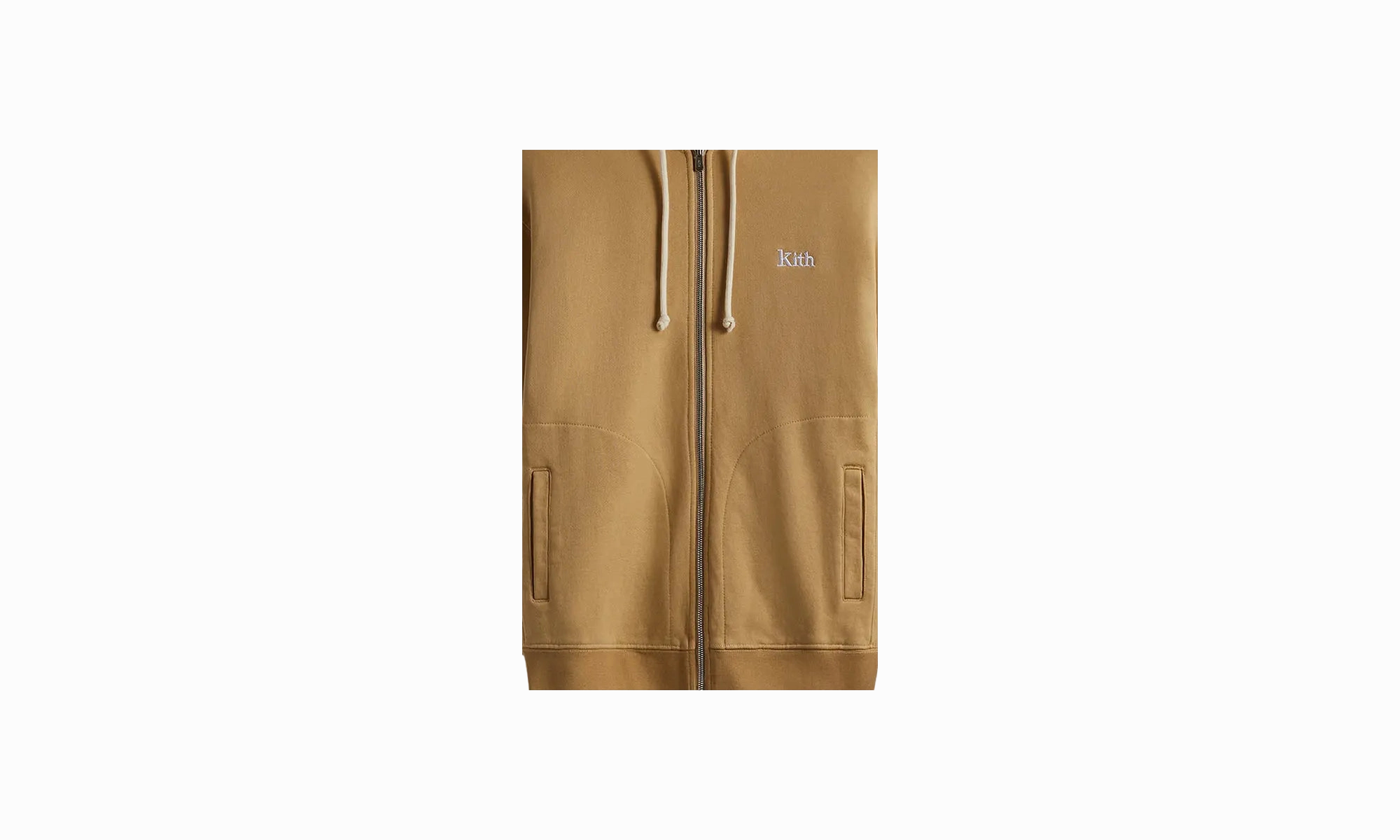 Williams V Zip Up Hoodie "Canvas Beige"