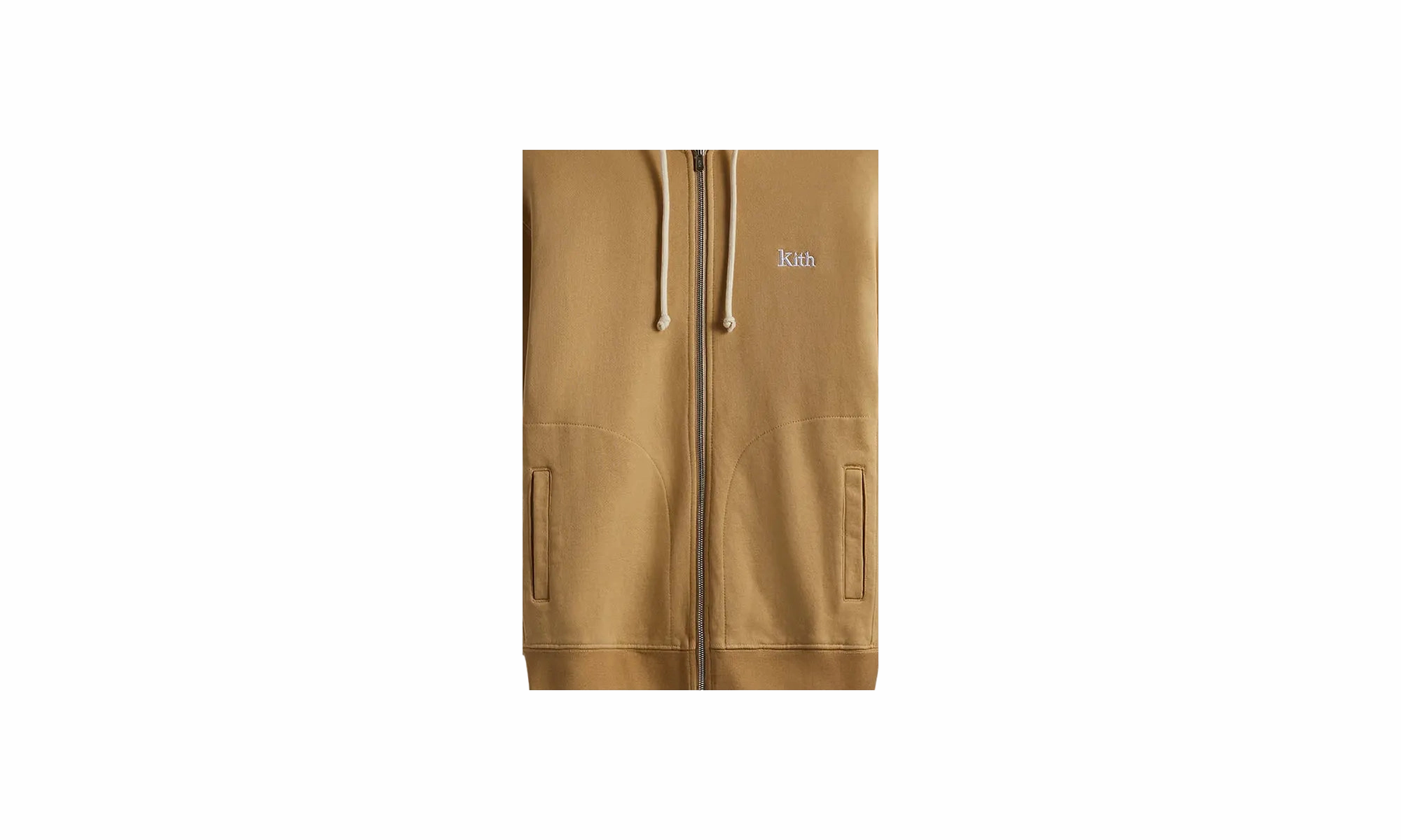 Williams V Zip Up Hoodie "Canvas Beige"