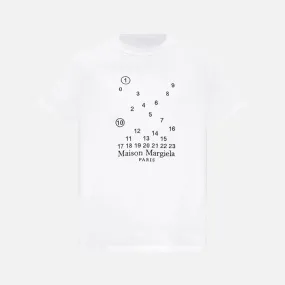 Classic Mode NUMBERS LOGO TEE - WHITE