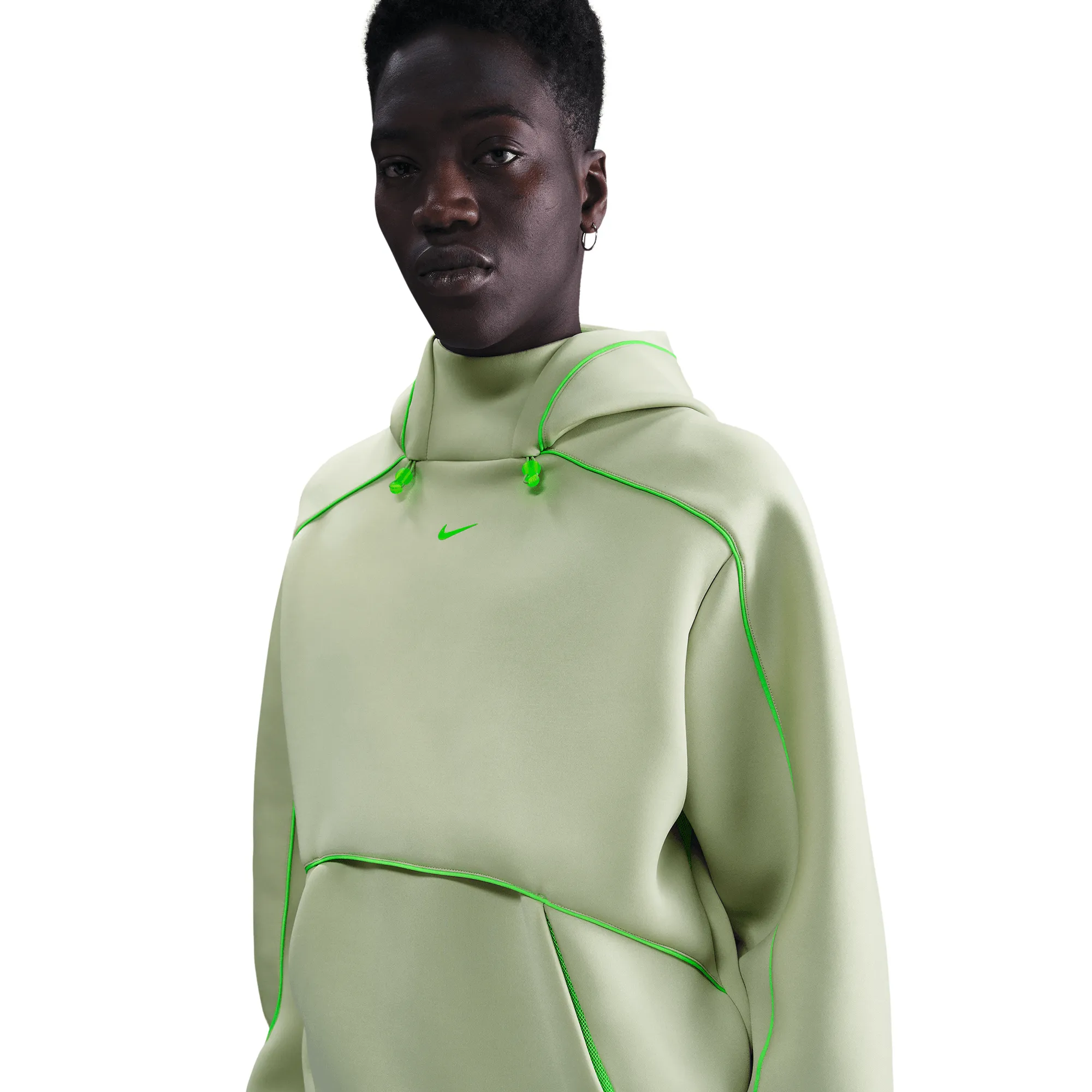 PROJECT F.R.O.G PULLOVER HOODIE - OLIVE AURA / GREEN STRIKE ThermalRegulating Fabric Data Mode