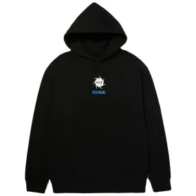 Garment Dyed Finish Reinforced Edges Huf - Kodak Invention Hoodie Black